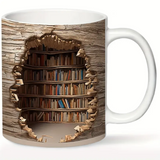 Tasse Captivante de Bibliothèque avec Activation par Chaleur