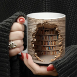 Tasse Captivante de Bibliothèque avec Activation par Chaleur