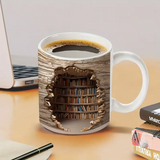 Tasse Captivante de Bibliothèque avec Activation par Chaleur