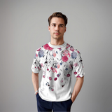 Damiano | Chemise Florale à Manches Courtes pour Hommes