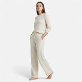 Ancienne Monde | Pantalon Femme Large en Laine Premium