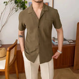 Aiden | Chemise d'été homme à manches courtes classique et décontractée