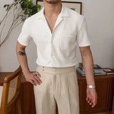 Aiden | Chemise d'été homme à manches courtes classique et décontractée