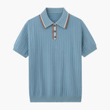 Theo | Polo d'été en tricot avec col contrasté