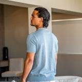 Theo | Polo d'été en tricot avec col contrasté