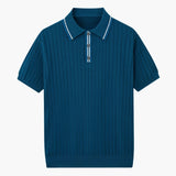 Theo | Polo d'été en tricot avec col contrasté