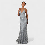 Sol - Robe longue avec paillettes