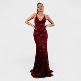 Sol - Robe longue avec paillettes