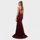 Sol - Robe longue avec paillettes