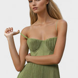 Melissa - Robe Midi Plissée
