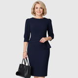 Cláudia | Robe Midi avec Dentelle Raffinée