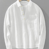 Chemise Casual Homme à Manches Longues Coupe Confort