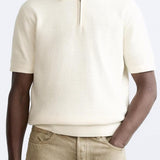 Polo en tricot élégant avec zip