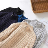 Laurent de Vries | Pull Luxe pour Hommes à Col Montant et Fermeture Éclair