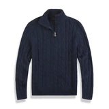 Laurent de Vries | Pull Luxe pour Hommes à Col Montant et Fermeture Éclair