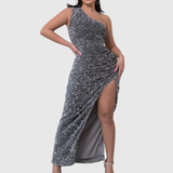 Lilia | Robe de Soirée Luxe à Une Épaule