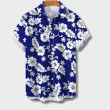Michael | Chemise à Manches Courtes Hawaïenne avec Motif Floral
