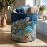 Tortue Matelassée | Panier à Linge Fait Main