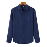 Chemise en Lin pour Homme à Manches Longues Légère