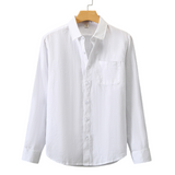 Chemise en Lin pour Homme à Manches Longues Légère