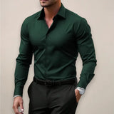Chemise Slim Fit Homme Stretch Élégante Professionnelle