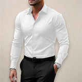 Chemise Slim Fit Homme Stretch Élégante Professionnelle