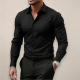 Chemise Slim Fit Homme Stretch Élégante Professionnelle