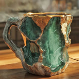 Tasses à Café avec Cristaux Minéraux Incorporés