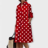 Olga - Robe Chemise Moderne avec Col et Manches 3/4