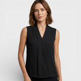 Joana - Blouse sans manches avec décolleté en V