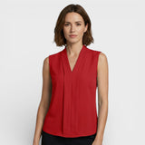 Joana - Blouse sans manches avec décolleté en V