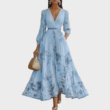 Renata | Robe Maxi Plissée Élégante