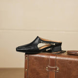 Vyla | Mules en Cuir Véritable