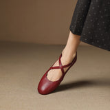 Zeor | Ballerines en Cuir Véritable