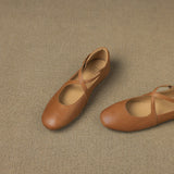 Zeor | Ballerines en Cuir Véritable