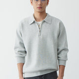 Sweatshirt™ avec col polo | Confortable & Élégant | Coupe Décontractée