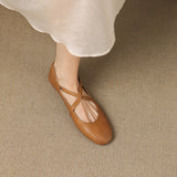 Zeor | Ballerines en Cuir Véritable