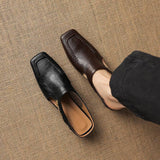 Vyla | Mules en Cuir Véritable