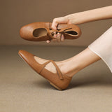Zeor | Ballerines en Cuir Véritable