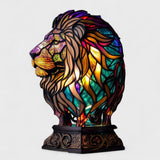 Lion - Lampe en Vitrail