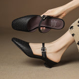 Nilda | Mules en Cuir Véritable