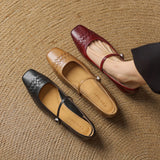 Verity | Chaussure plate Mary Jane à bout carré