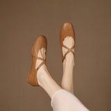 Zeor | Ballerines en Cuir Véritable