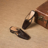Vyla | Mules en Cuir Véritable