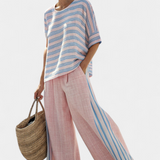 Flaminia - bleu élégant et pantalons doux