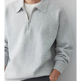 Sweatshirt™ avec col polo | Confortable & Élégant | Coupe Décontractée