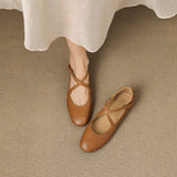 Zeor | Ballerines en Cuir Véritable