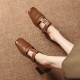Veyra | Talons en cuir véritable