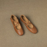 Zeor | Ballerines en Cuir Véritable