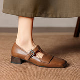 Veyra | Talons en cuir véritable